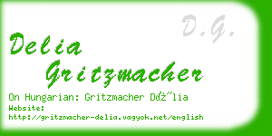 delia gritzmacher business card